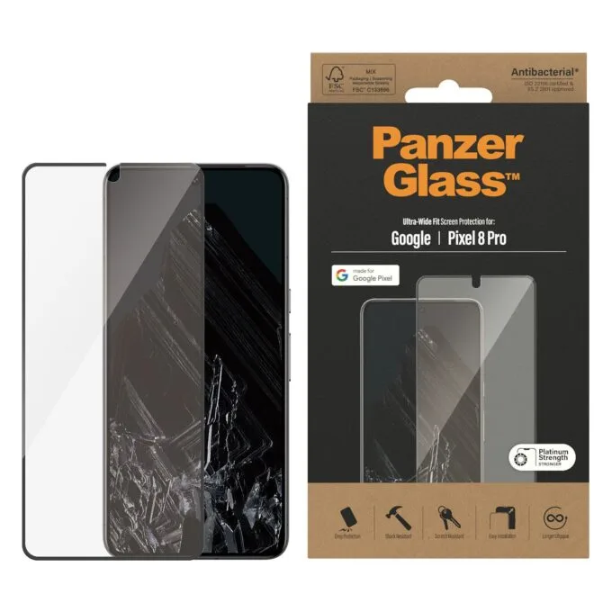 PanzerGlass ® Screen Protector Google Pixel 8 Pro | Ultra-Wide Fit — image 2