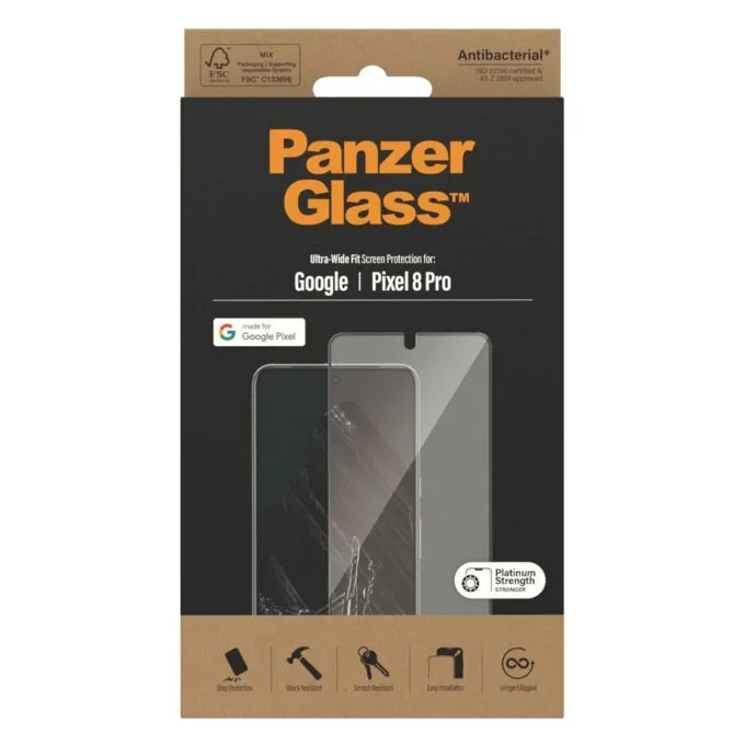 PanzerGlass ® Screen Protector Google Pixel 8 Pro | Ultra-Wide Fit — image 3