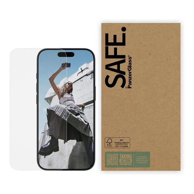 PanzerGlass SAFE. by ® Screen Protector iPhone 17 | iPhone 17 Pro | iPhone 16 Pro | Ultra-Wide Fit | Bulk — image 2