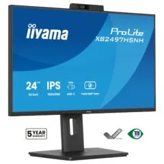 iiyama ProLite XB2497HSNH-B1 24IN IPS LCD 4MS 1920X1080 350CD/M2 HDMI/DP/USB 2 computer monitor