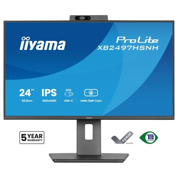 iiyama ProLite XB2497HSNH-B1 24IN IPS LCD 4MS 1920X1080 350CD/M2 HDMI/DP/USB 2 computer monitor — image 2
