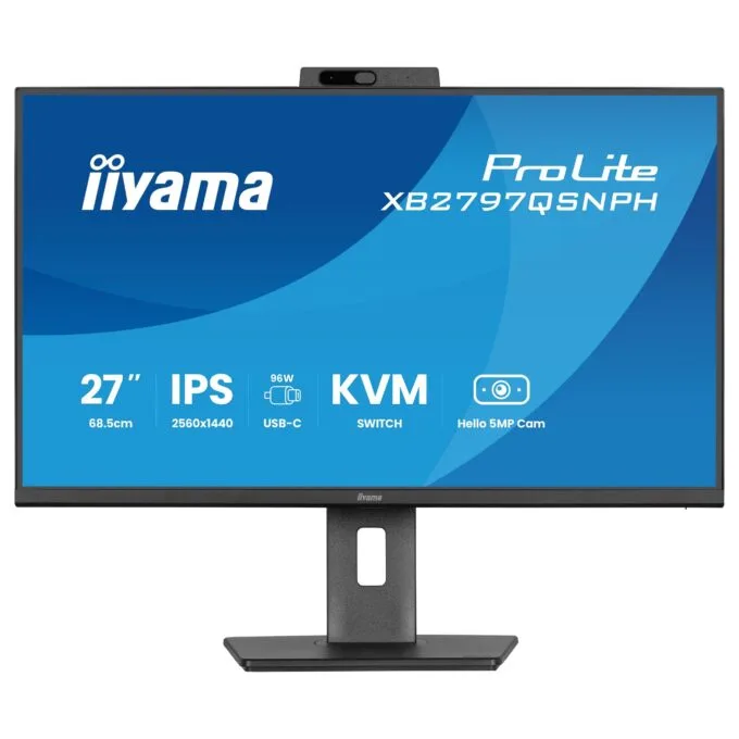 iiyama ProLite XB2797QSNPH-B1 27IN IPS LCD 4MS 2560X1440 350CD/M2 HDMI/DP/USB 2 computer monitor — image 3