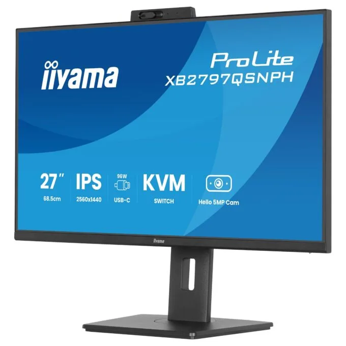 iiyama ProLite XB2797QSNPH-B1 27IN IPS LCD 4MS 2560X1440 350CD/M2 HDMI/DP/USB 2 computer monitor — image 7