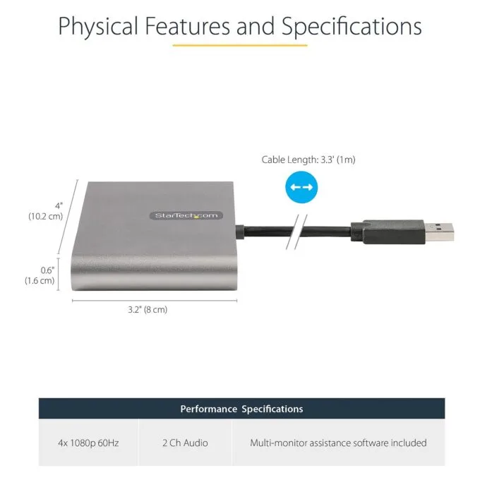 StarTech.com USB32HD4 USB graphics adapter — image 5