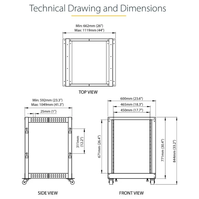 StarTech.com 4POSTRACK15U rack cabinet — image 14