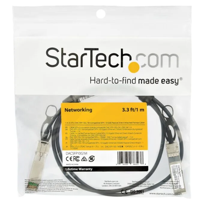 StarTech.com DACSFP10G1M InfiniBand/fibre optic cable — image 4