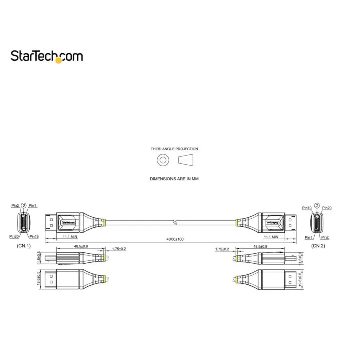 StarTech.com DP14VMM4M DisplayPort cable — image 10