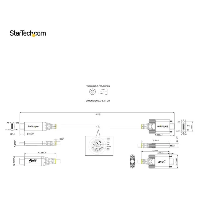 StarTech.com USB31CCSLKV1M USB cable — image 14