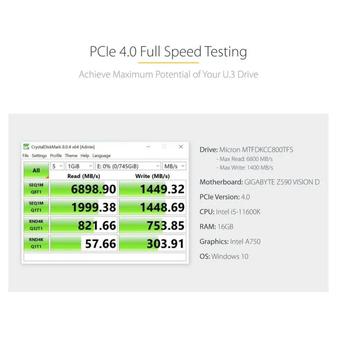 StarTech.com PEX4SFF8639U3 interface cards/adapter — image 11