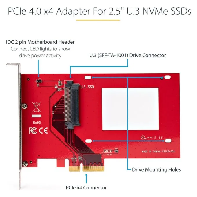 StarTech.com PEX4SFF8639U3 interface cards/adapter — image 10