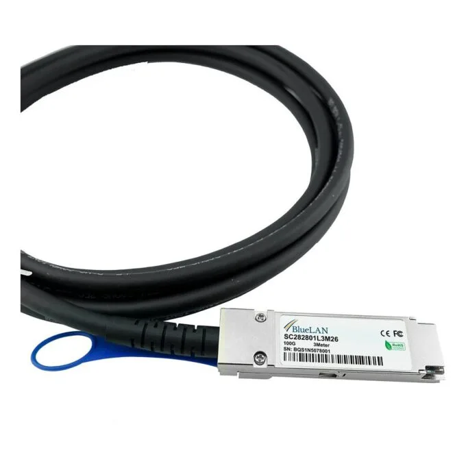 BlueOptics DAC-Q28-100G-1M-BL InfiniBand/fibre optic cable — image 2