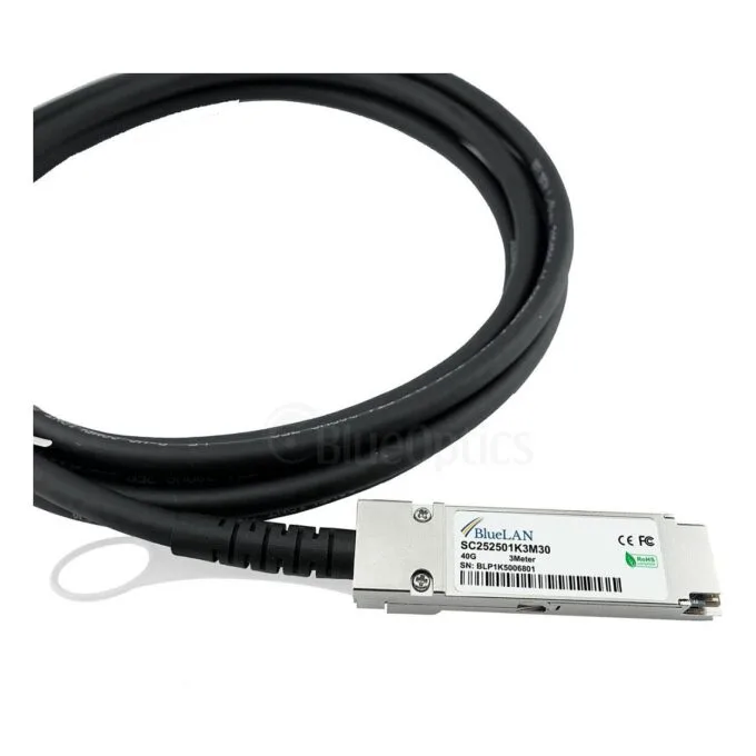 BlueOptics QSFP-40G-CU3M InfiniBand/fibre optic cable — image 2