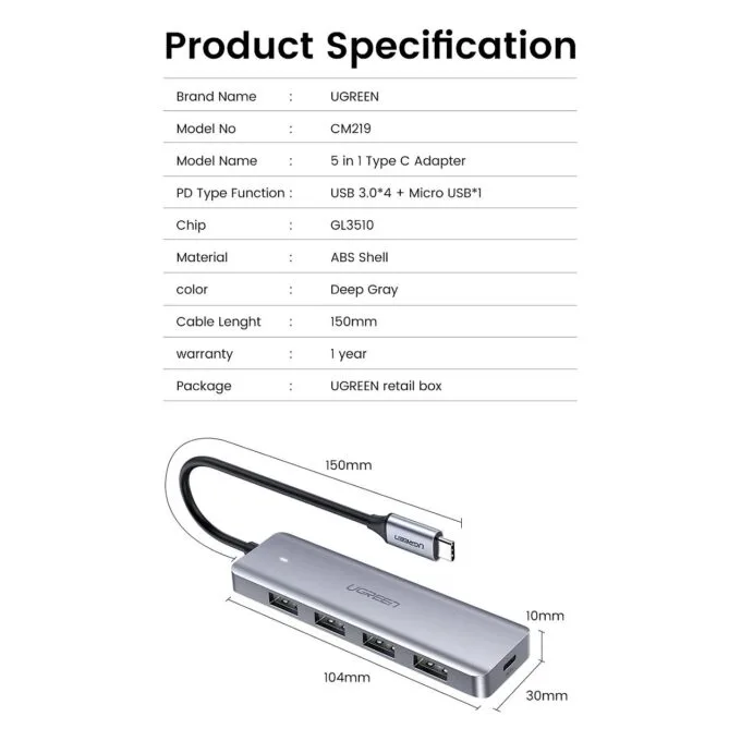 Ugreen 70336 interface hub — image 12