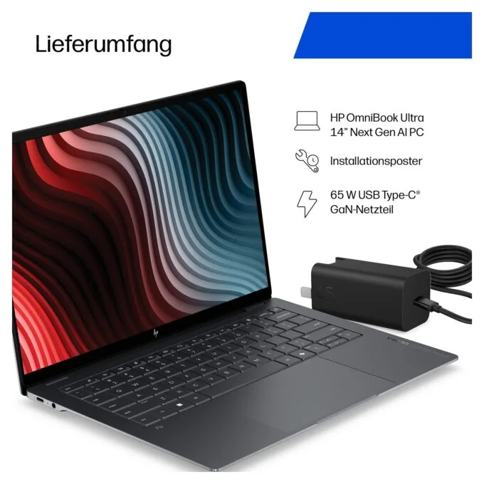 HP OmniBook Ultra 14-kd0201ng CU9 386H/32GB/2TBSSD/W11 Pro Touch — image 4