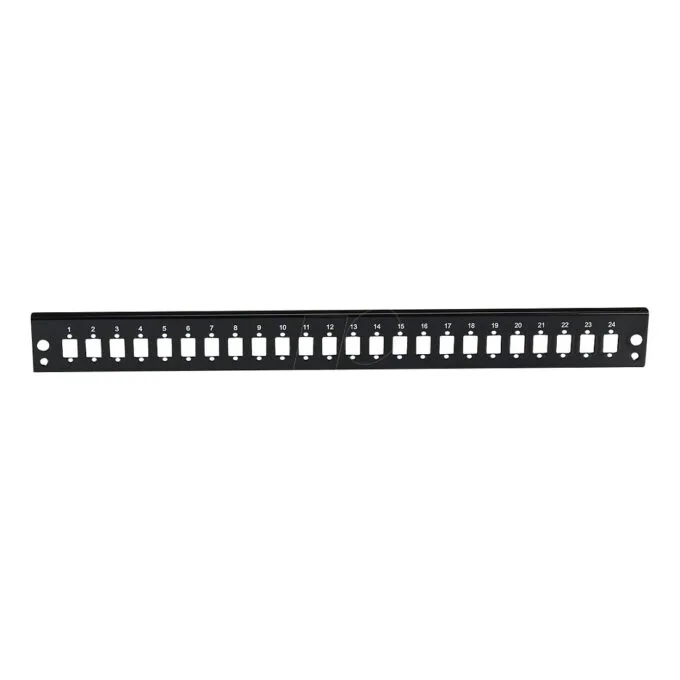 Front panel 24 x SC Simplex/E2000 Simplex/MTRJ/LC Duplex, black — image 1