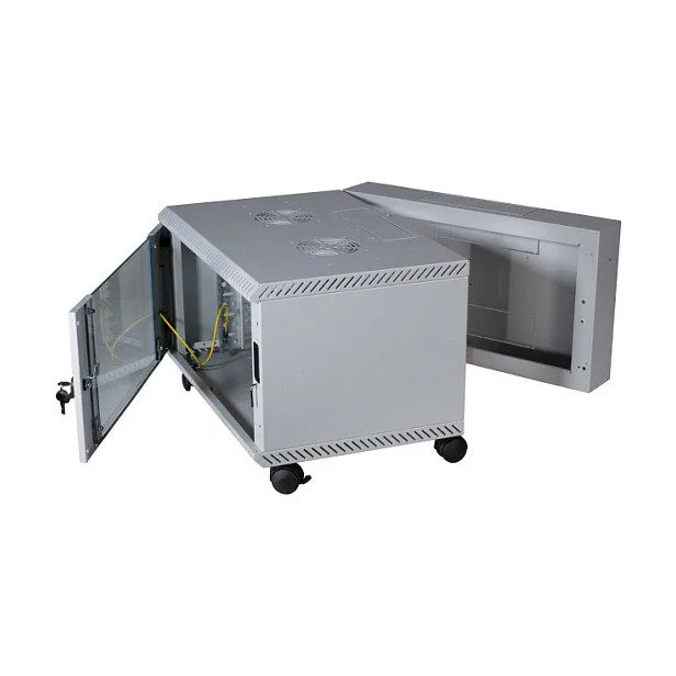 19" wall housing 12HE, pivoting, 2-part, RAL7035, depth 500 mm — image 5