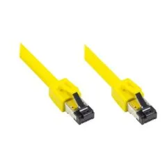 RNS® patch cable Cat. 8.1, S/FTP, PiMF, halogen-free (LSZH), 2000MHz, 40Gbit/s, yellow, 7.5m, Good Connections®