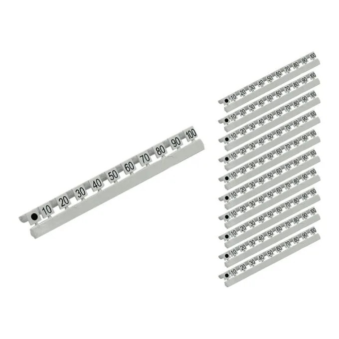 Number markings for LC LWL cables, marking 10 to 100 in ten steps, set of 10, Good Connections® — image 1