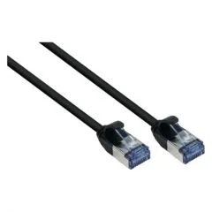 RNS® patch cable SlimLine, Cat.6A, U/FTP, PiMF, halogen-free (LSZH), 500MHz, CU, black, 2m, Good Connections®