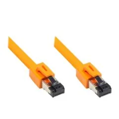 RNS® patch cable Cat. 8.1, S/FTP, PiMF, halogen-free (LSZH), 2000MHz, 40Gbit/s, orange, 1.5m, Good Connections®