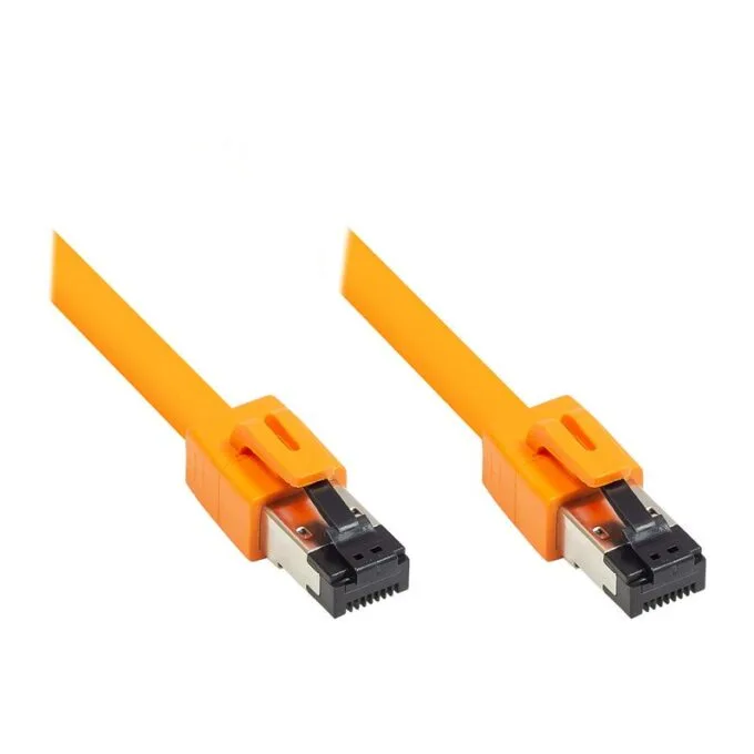 RNS® patch cable Cat. 8.1, S/FTP, PiMF, halogen-free (LSZH), 2000MHz, 40Gbit/s, orange, 1.5m, Good Connections® — image 1