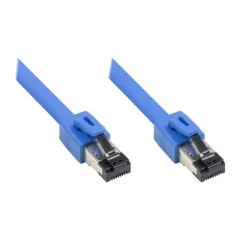 RNS® patch cable Cat. 8.1, S/FTP, PiMF, halogen-free (LSZH), 2000MHz, 40Gbit/s, blue, 2m, Good Connections®