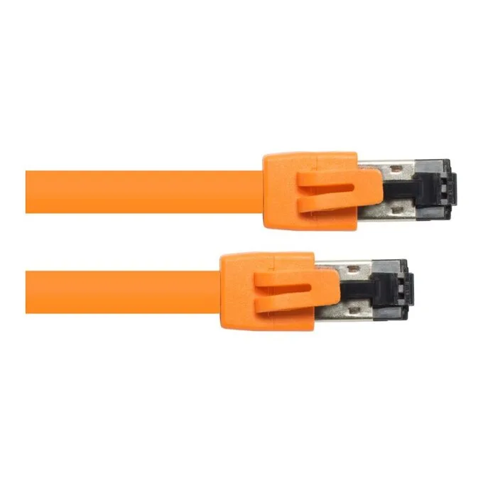 RNS® patch cable Cat. 8.1, S/FTP, PiMF, halogen-free (LSZH), 2000MHz, 40Gbit/s, orange, 0.5m, Good Connections® — image 1