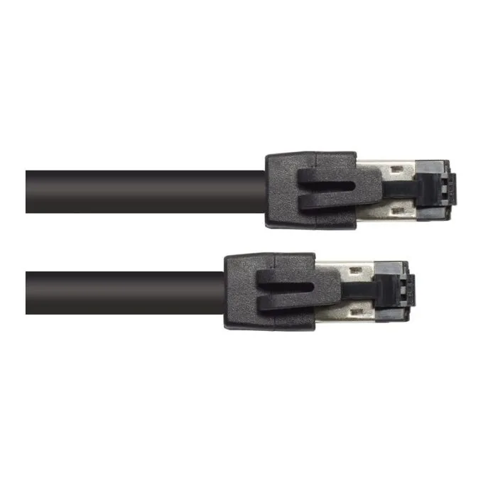 RNS® patch cable Cat. 8.1, S/FTP, PiMF, halogen-free (LSZH), 2000MHz, 40Gbit/s, black, 0.5m, Good Connections® — image 2
