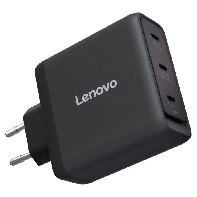 N Lenovo Multi-Port USB-C 100W GaN-Ladegerät/ Netzteil Schwarz inkl. USB-C Kabel (1,8m) — image 4