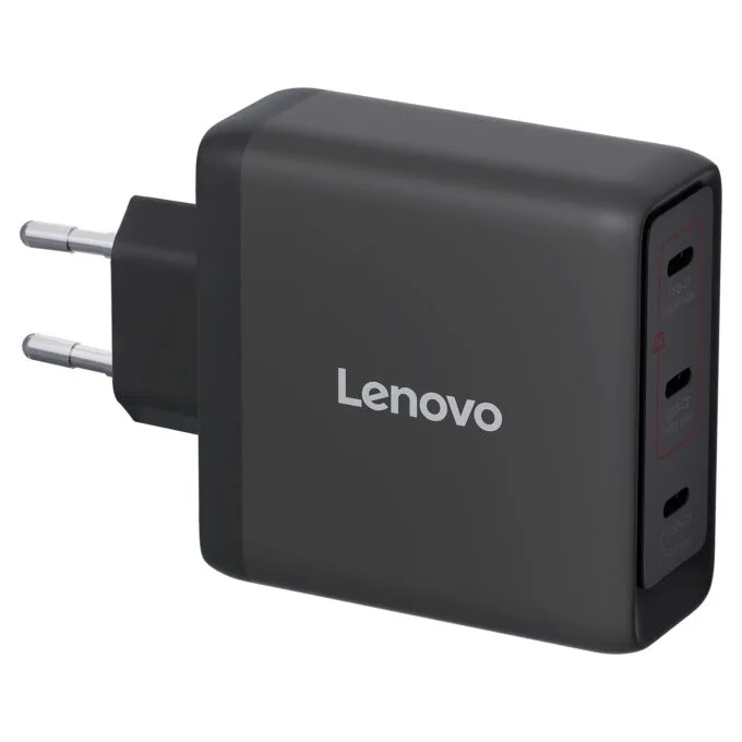 N Lenovo Multi-Port USB-C 100W GaN-Ladegerät/ Netzteil Schwarz inkl. USB-C Kabel (1,8m) — image 5