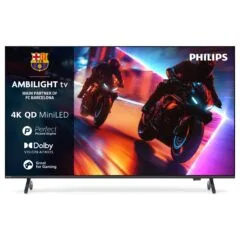 189,0cm/75" (3840x2160) Philips 75MLED910/12 4K QD MiniLED 120Hz HDMI USB WLAN Bluetooth Ambilight HDR10+ Dolby Vision Black
