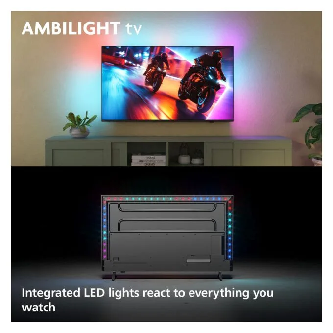 189,0cm/75" (3840x2160) Philips 75MLED910/12 4K QD MiniLED 120Hz HDMI USB WLAN Bluetooth Ambilight HDR10+ Dolby Vision Black — image 5