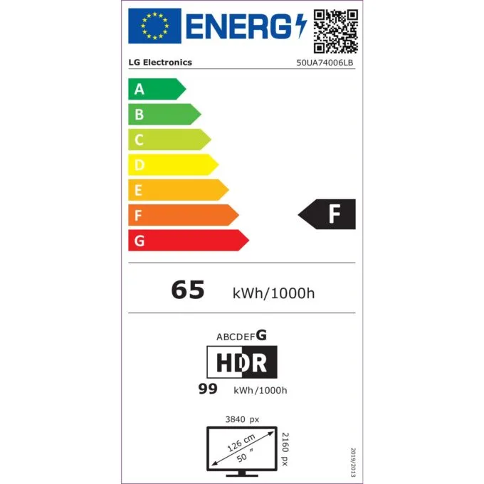 50" (3840x2160) LG 50UA74006LB 4K UHD Smart TV — image 13
