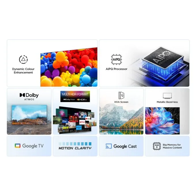 139.7cm/55" TCL 55V6C 4K UHD HVA HDR10 MEMC HDMI 2.1 Google TV — image 3
