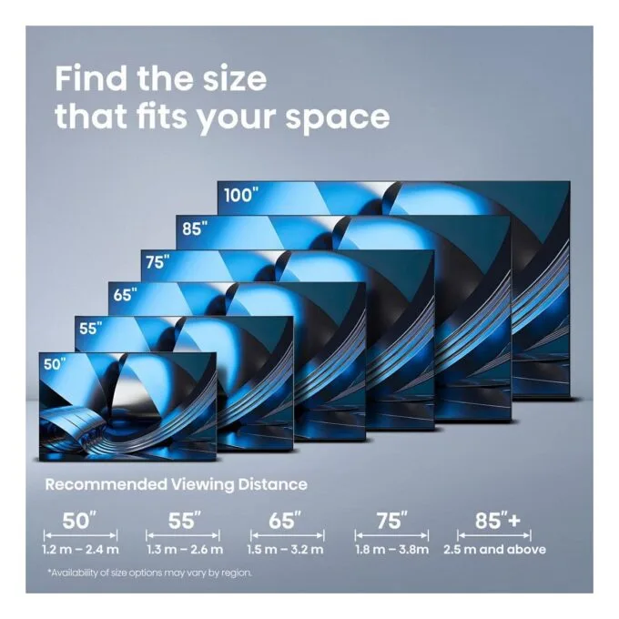 139.0cm/55" (3840x2160) Hisense 55U7SE Smart TV 4K ULED MiniLED 6ms 144Hz HDMI USB LAN HDR VESA WiFi Bluetooth Black — image 15