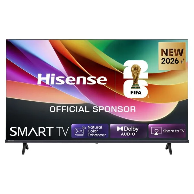 80,0cm/32" (1366x768) Hisense 32A49S Smart TV HD DLED 8,5ms 60Hz HDMI USB LAN HDR VESA WiFi Black — image 1