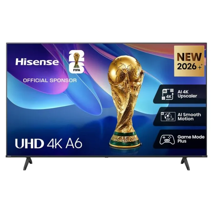 146.0cm/58" (3840x2160) Hisense 58A6S Smart TV 4K UHD 8ms 60Hz HDMI USB HDR WiFi Bluetooth Black/Grey — image 16