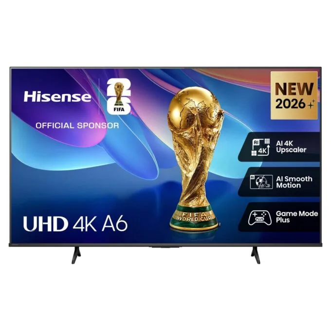 164.0cm/65" (3840x2160) Hisense 65A6S Smart TV 4K UHD 8ms 60Hz HDMI USB HDR WiFi Bluetooth Black/Grey — image 16