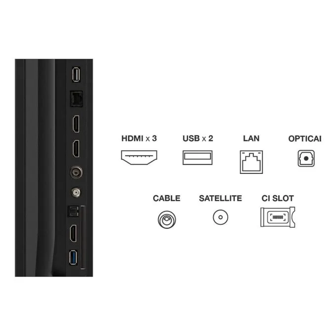 85" TCL 85T69C 214.8 cm black, UltraHD/4K, Triple Tuner, Google TV — image 4