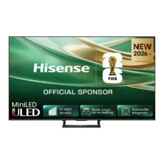 189.0cm/75" (3840x2160) Hisense 75E8S Smart TV 4K ULED 8ms 144Hz HDMI USB HDR WiFi Bluetooth Black/Grey