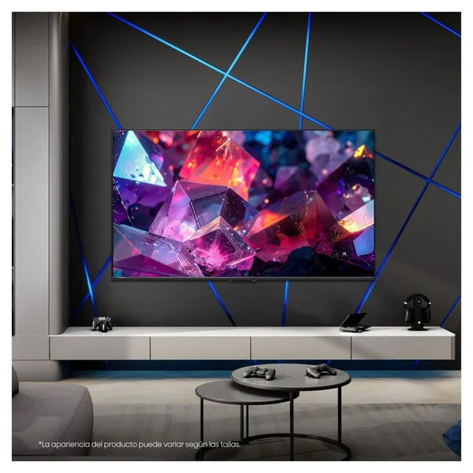 189,0cm/75" (3840x2160) Hisense 75E7S PRO Smart TV 4K Hi-QLED 8ms 144Hz HDMI USB HDR WiFi Bluetooth Black/Grey — image 4