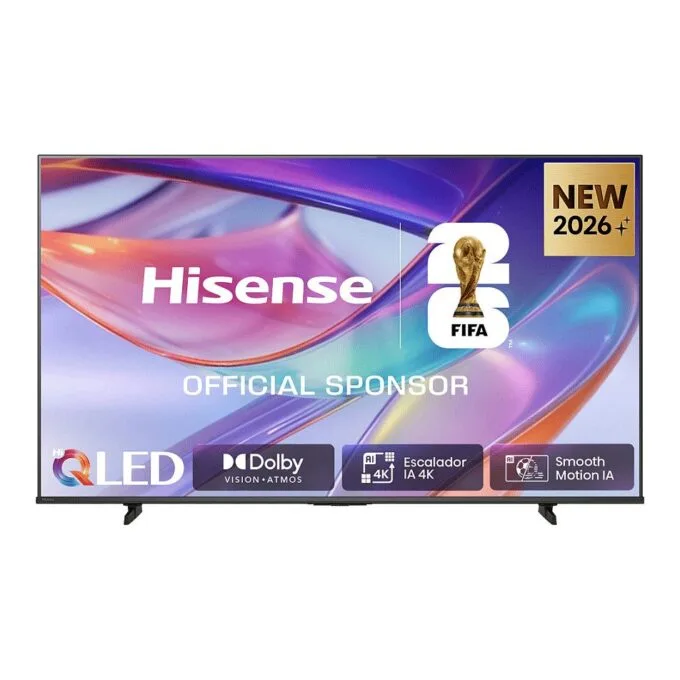 189.0cm/75" (3840x2160) Hisense 75E7S Smart TV 4K Hi-QLED 10ms 60Hz HDMI USB HDR WiFi Bluetooth Black — image 1