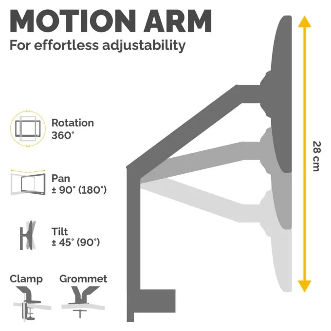 Fellowes Platinum Series 8042601 monitor mount / stand — image 4