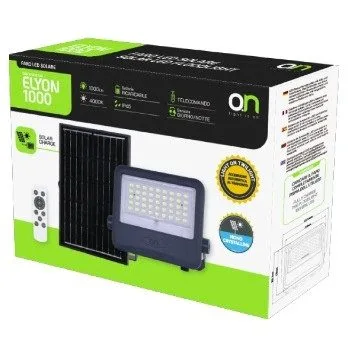 GBC ON LED ELYON 1000 Solar LED Floodlight with Panel and Battery 1000Lm — image 2