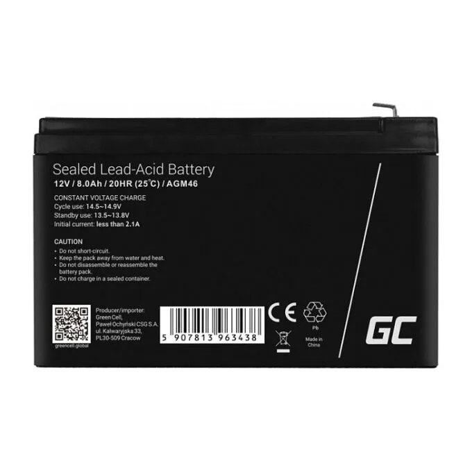 Green Cell AGM46 industrial rechargeable battery — image 4