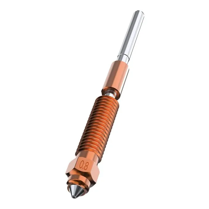 CREALITY Unicorn Nozzle quick-swap 0.8mm 1pc chrome zirconium copper K1,K1 Max,K1C,Ender-3 V3,-3V3P — image 1