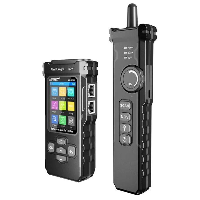 Noyafa Multi-Function Cable Tester with PoE Detection, Cable Length Measurement, Port Flashing, PING Testing & NCV Function NF-8506 — image 2