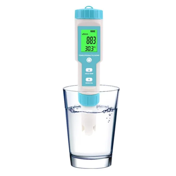 Noyafa Water Quality Tester with 7-in-1 Measurement (pH, TDS, EC, Salinity, S.G., ORP, Temperature), High-Precision Probe, IP67 NF-C600 — image 2