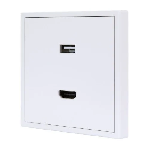 HDL Panel TILE SERIES Ivory White 1xUSB-A 1xHDMI — image 2