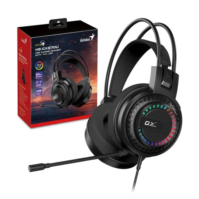 Genius Gaming Headset USB RGB Stereo 50mm HS-GX570U — image 2